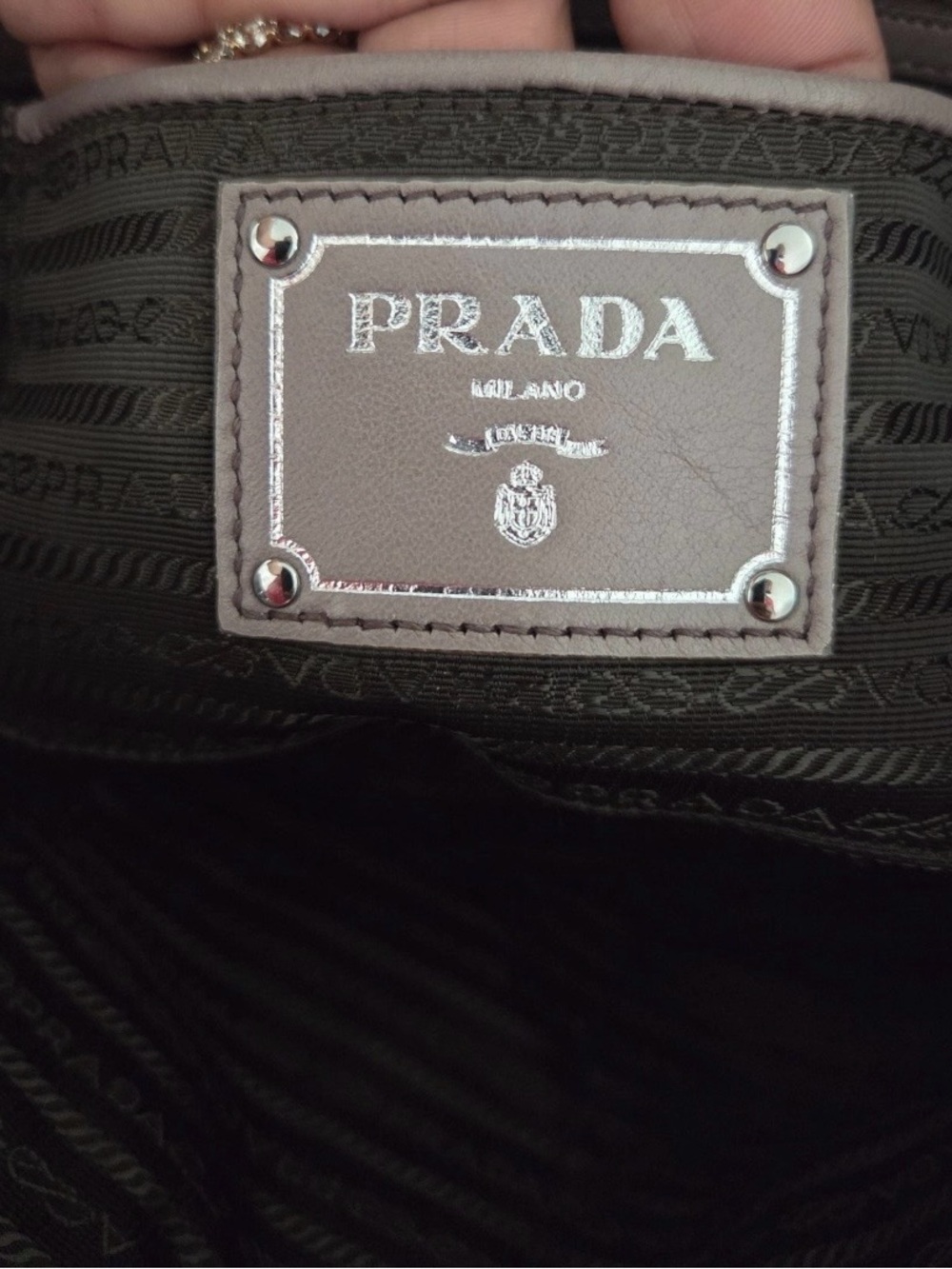 Prada Nappa Gaufre Leather Shoulder Bag - Picture 3 of 12
